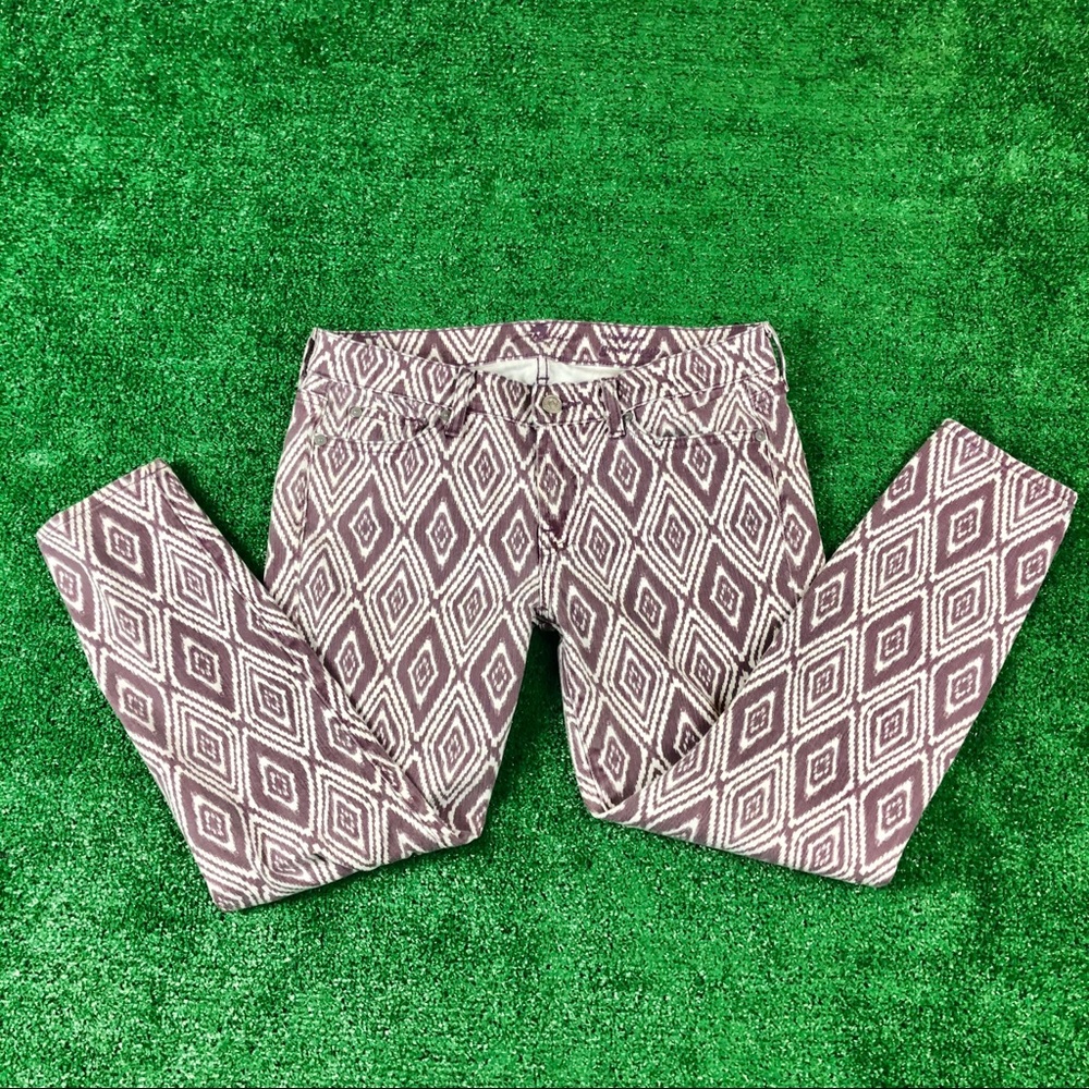 7 For All Mankind Jeans Patterned Cropped